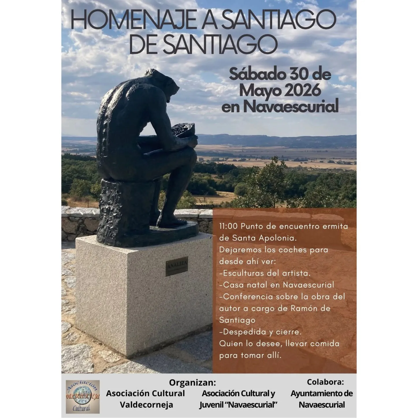 cartel homenaje a santiago de santiago
